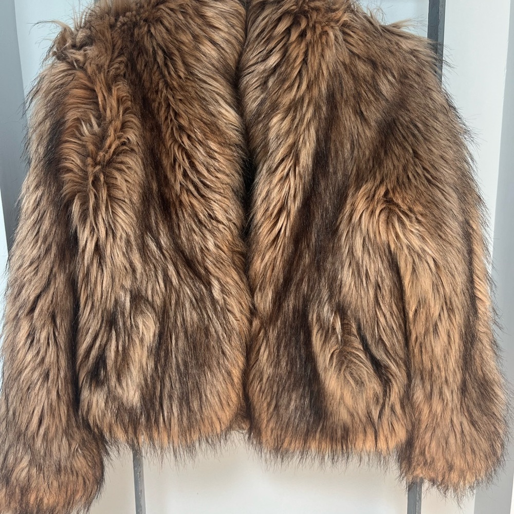 Faux fur jacket